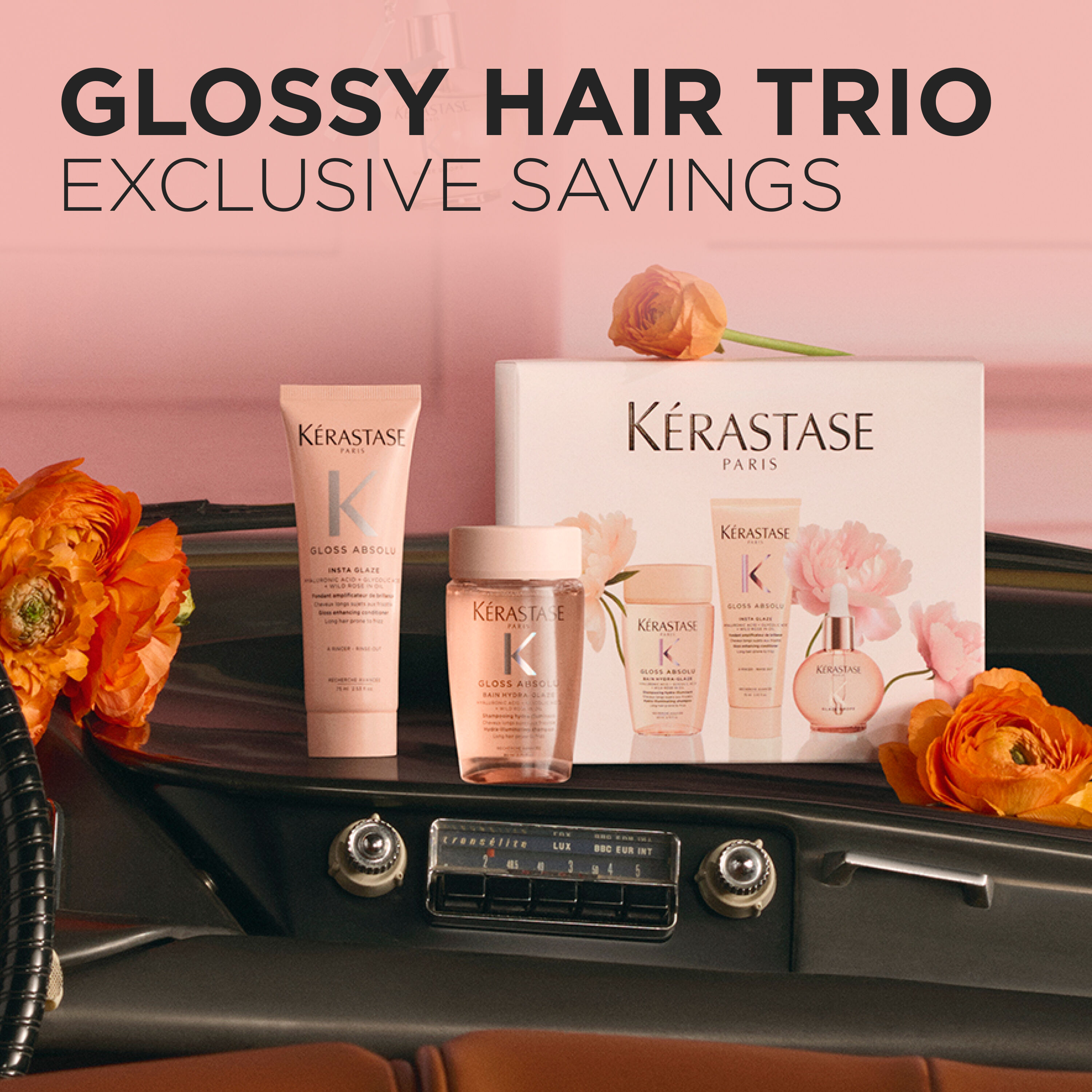 Gloss Absolu Travel + Glaze Drops Trio Limited-Edition Haircare Gift Set