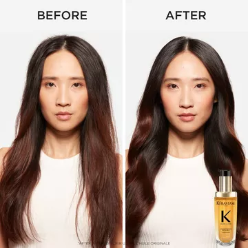 Kerastase Elixir Ultime Hair Oil Refill Before and After