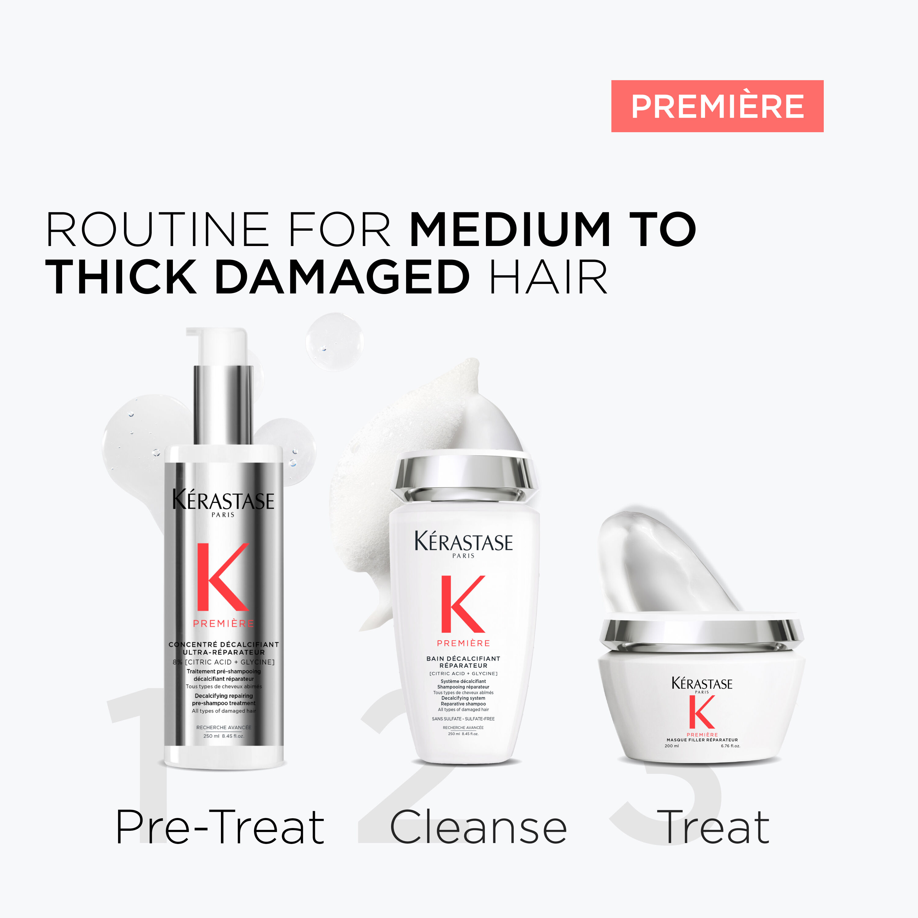Kerastase Premiere Medium To Thick Hair Care Set in Steps