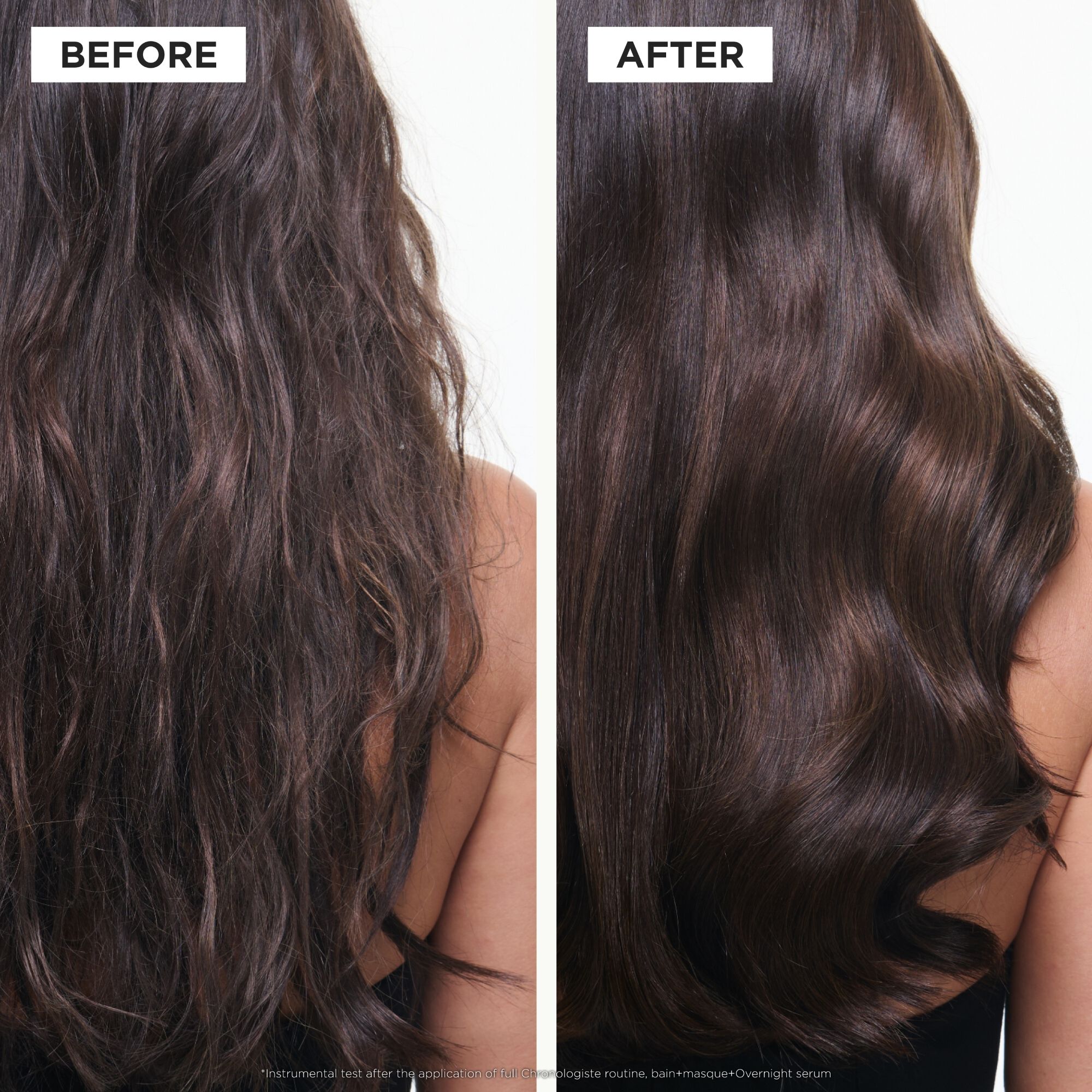 Kerastase Chronologiste Youth Revitalizing Trial & Travel before after