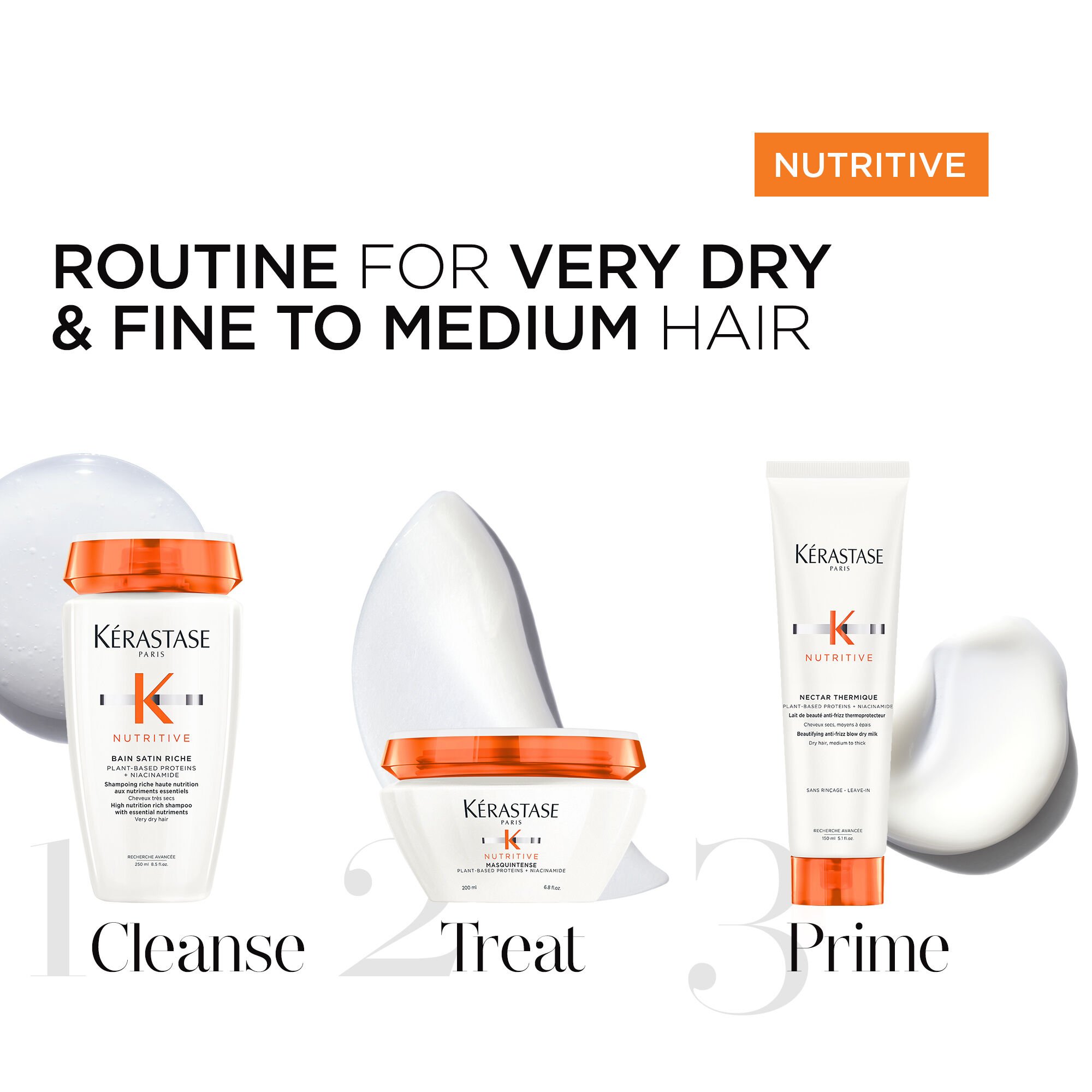 KERASTASE NUTRITIVE OIL 125ml 2本セット Kérastase Nutritive Shampoo for Dry Hair 250ml (Old