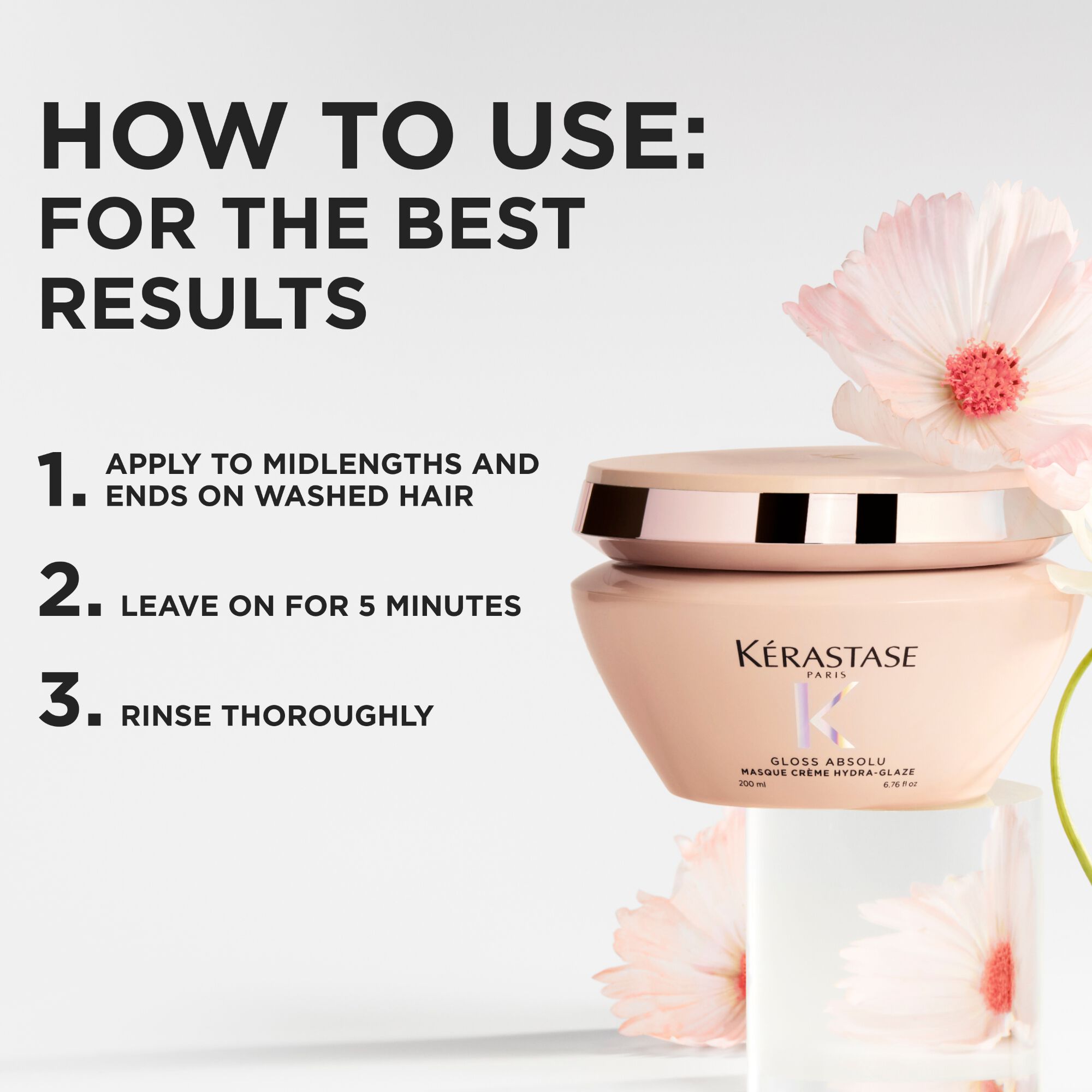 Kerastase Gloss absolu anti-frizz hair mask for frizzy how to use