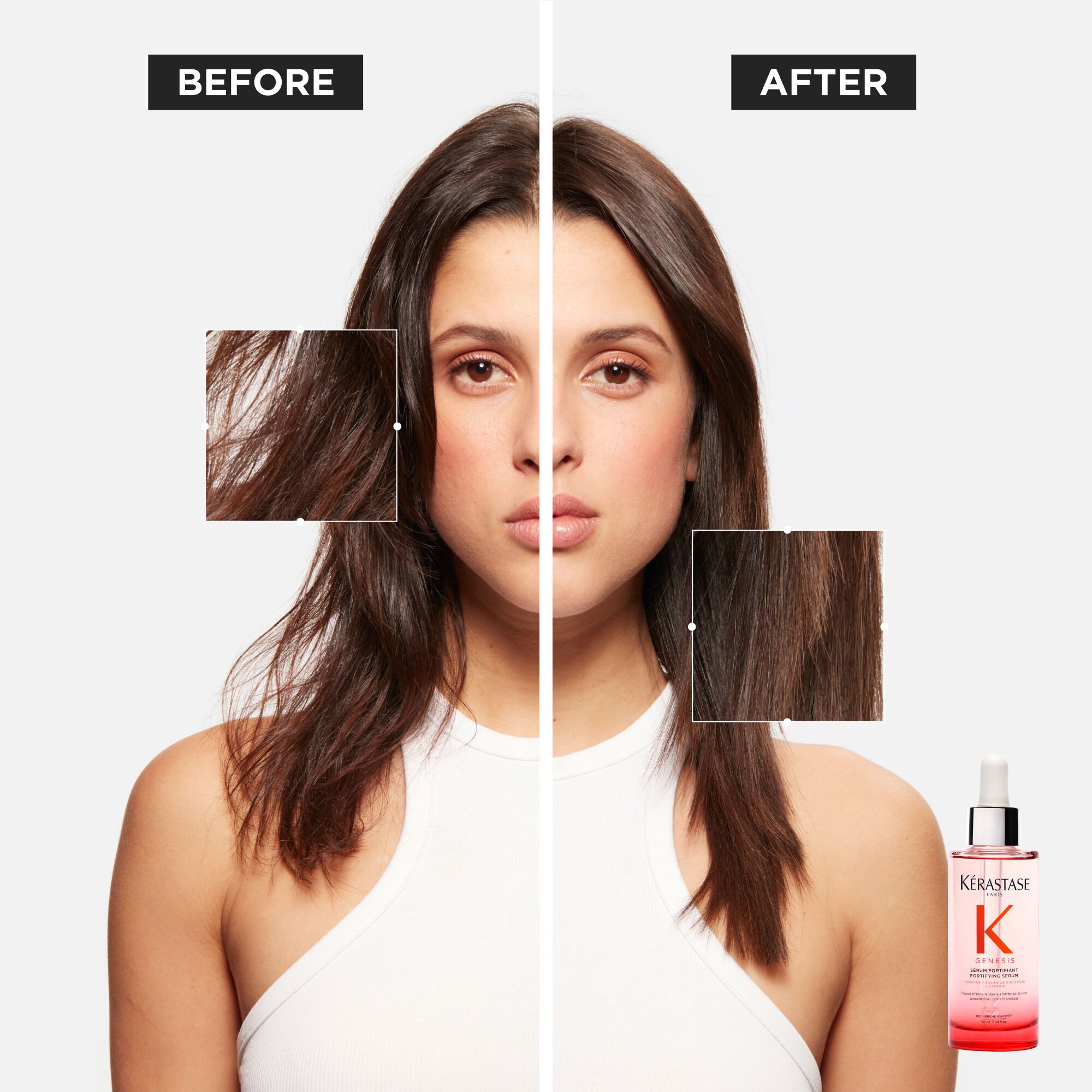 Kerastase Genesis Serum Before and After