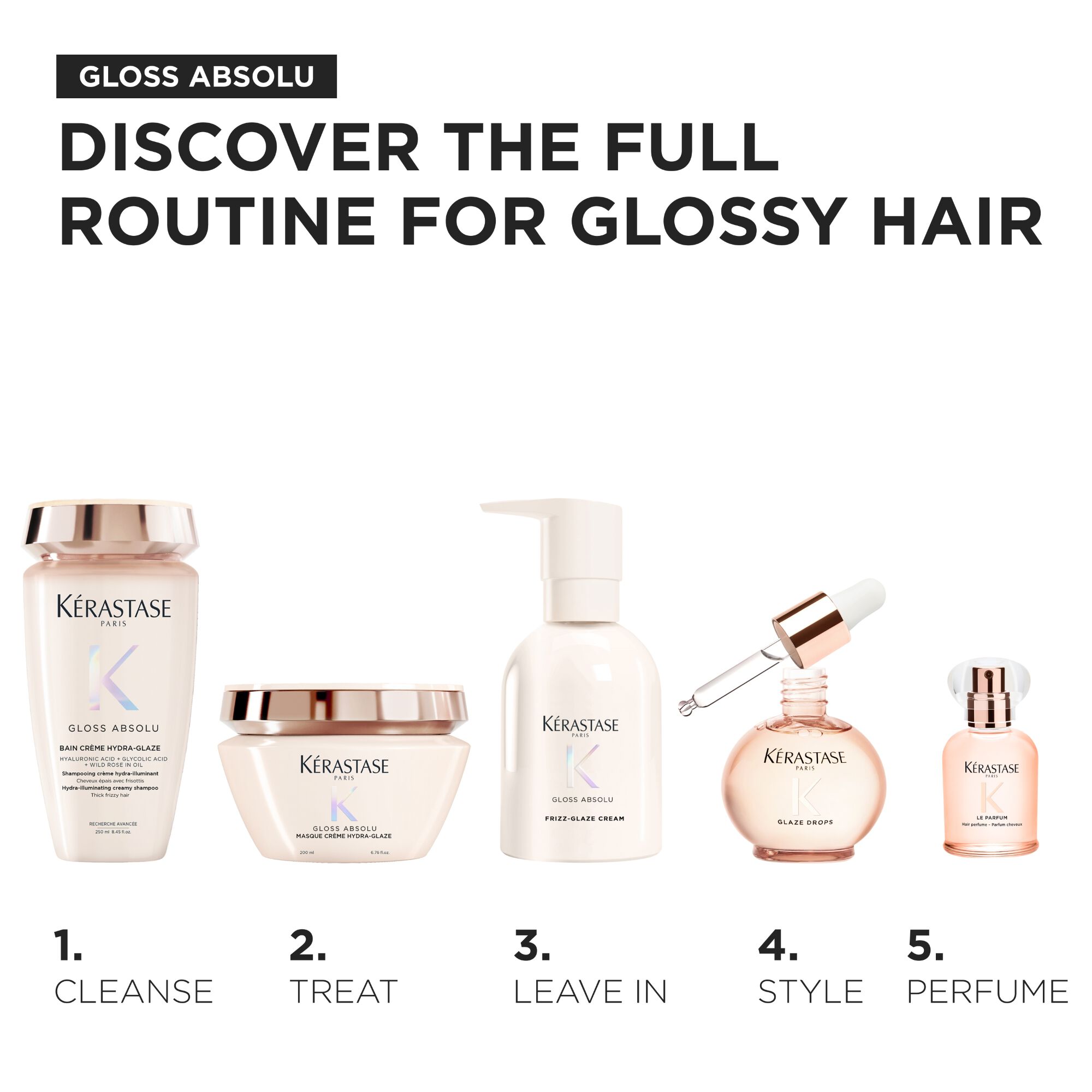 Kerastase Gloss absolu anti-frizz hair mask for frizzy routine
