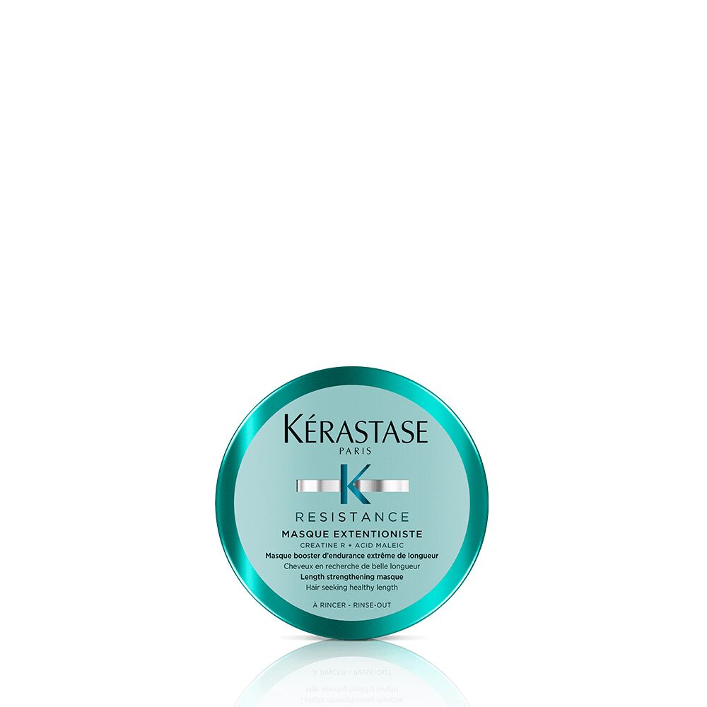 Travel Size Resistance Masque Extentioniste Hair Mask Kerastase Kerastase resistance mas que extentioniste is a intensive hair treat ment created to eliminate split ends and nourishe brittle and damaged hair. travel size resistance masque extentioniste hair mask kerastase
