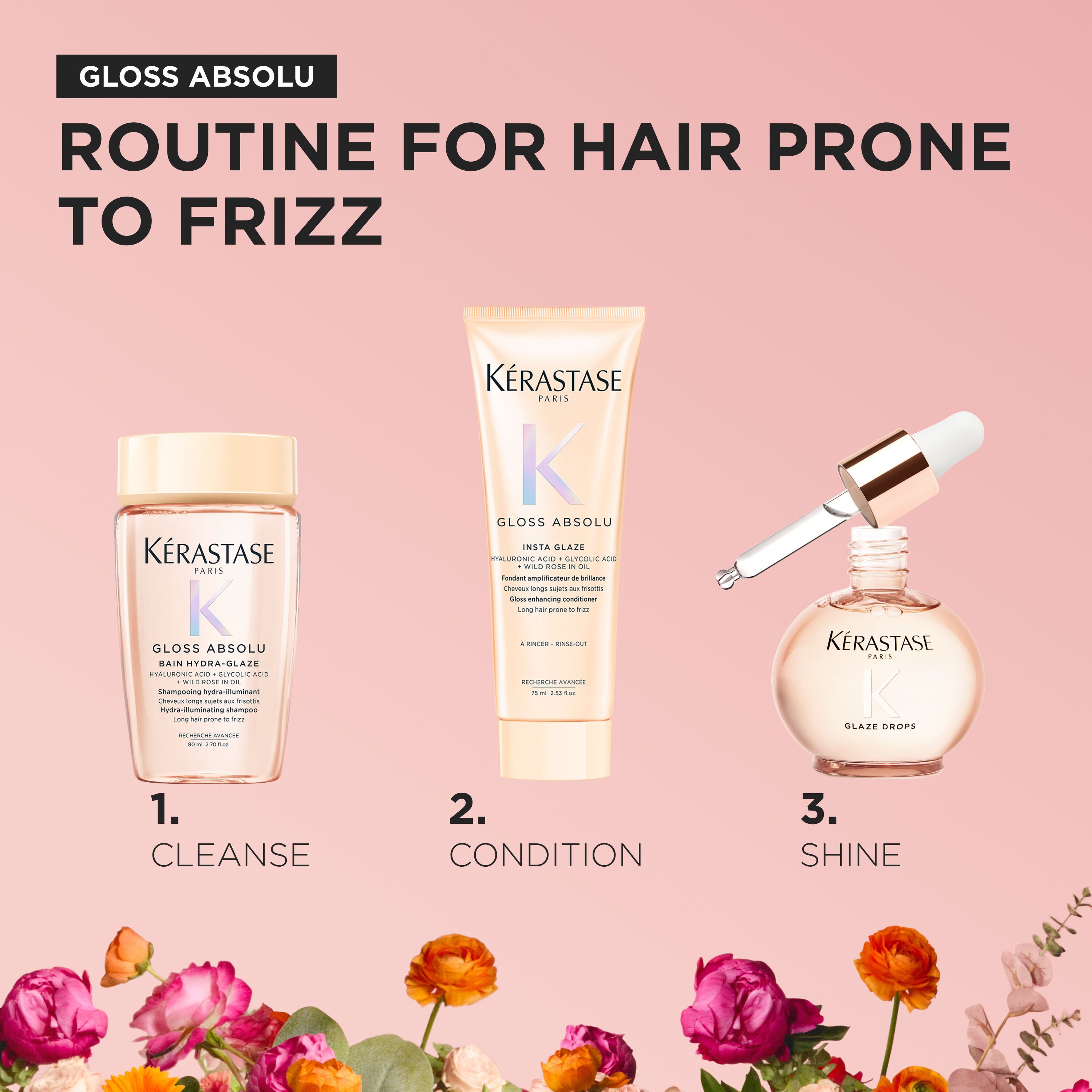 Gloss Absolu Travel + Glaze Drops Trio Limited-Edition Haircare Gift Set