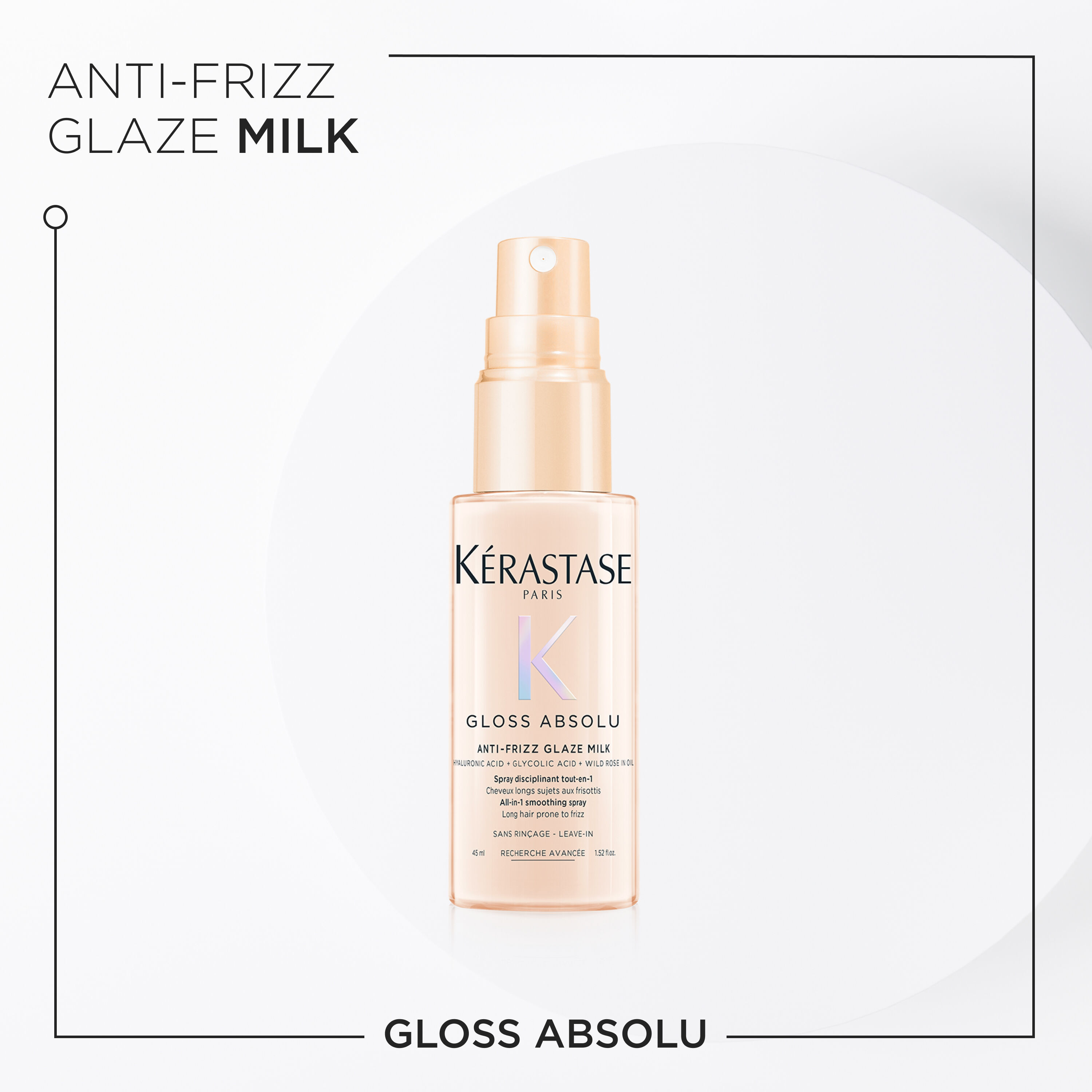 Gloss Absolu Glaze Milk Anti-Frizz Heat Protecting Spray