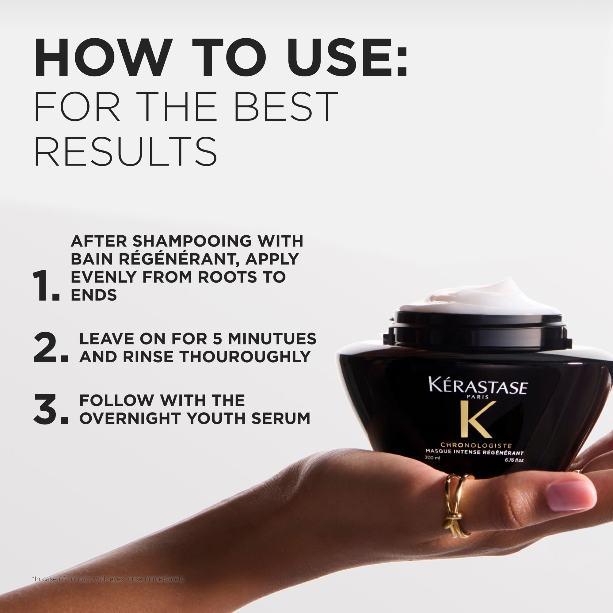 Kerastase Chronologiste Masque Intense Regenerant Hair Mask how to