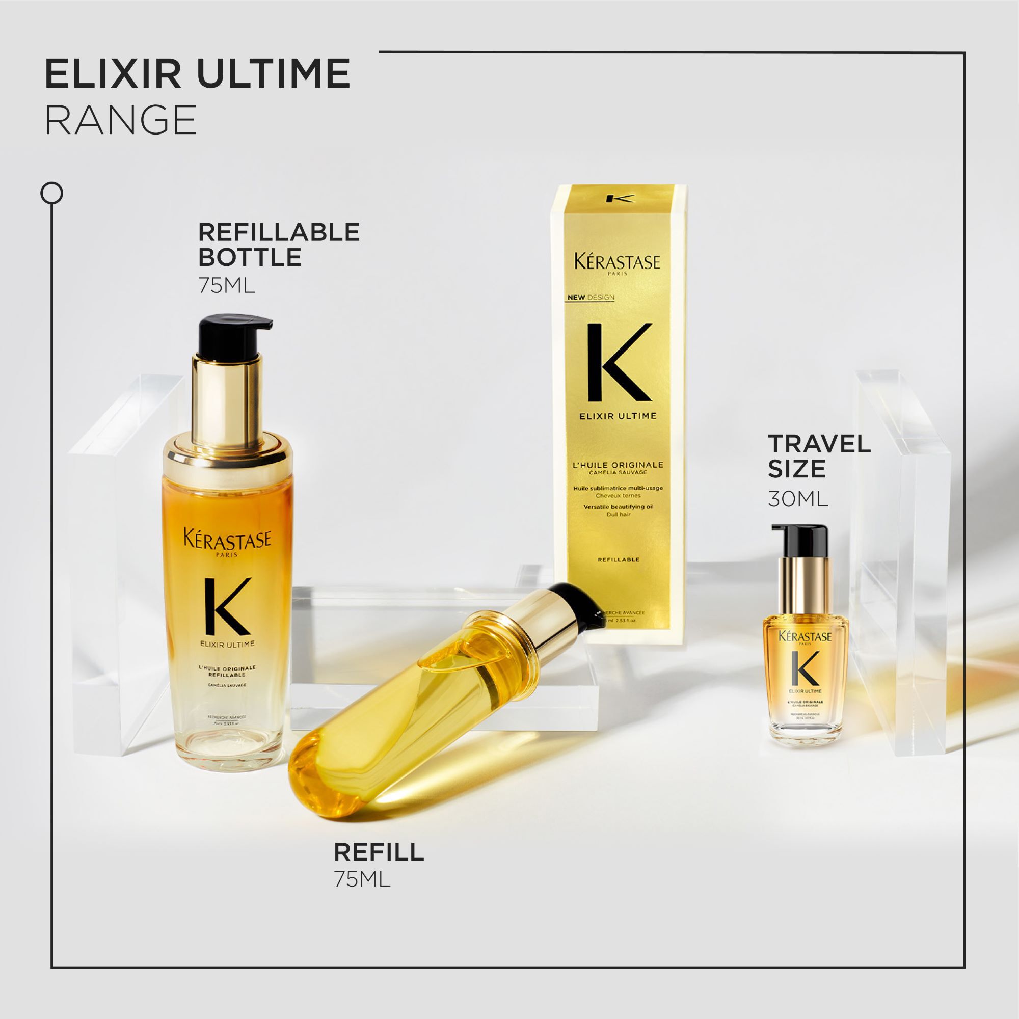 Elixir Ultime L'Huile Original Hair Oil Refillable | Kérastase