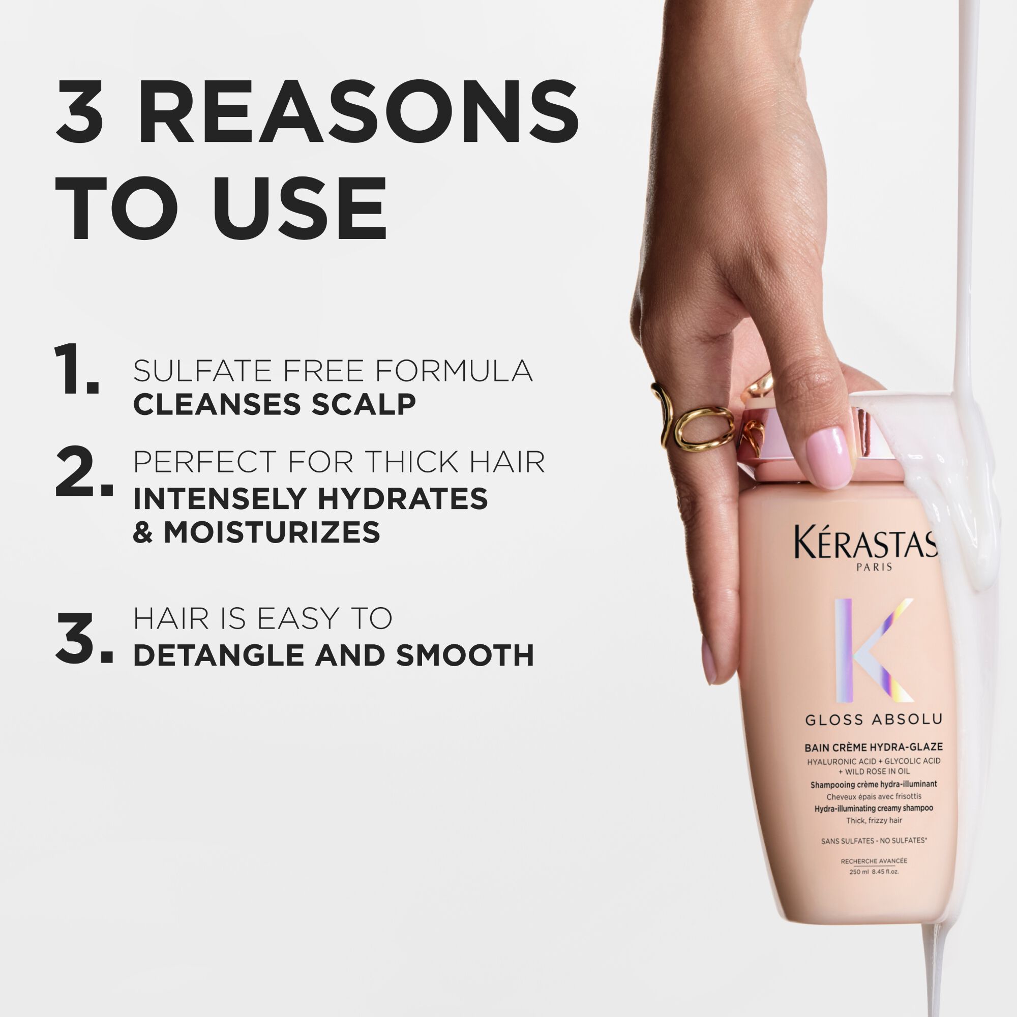 Kerastase Gloss Absolu for Frizzy Hair Shampoo benefits