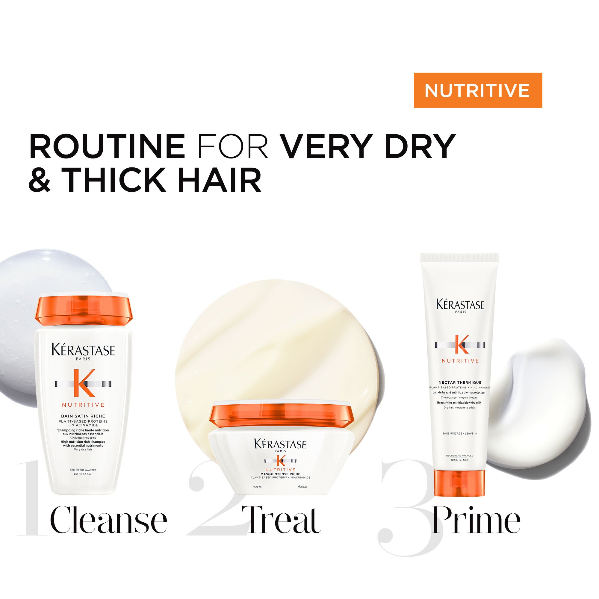 数量限定SALE Nutritive Medium to Thick Very Dry Hair Care Set | Kérastase シャンプー