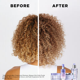 Kerastase Blond Absolu Blond Absolu Nightly Hydration Duo before after
