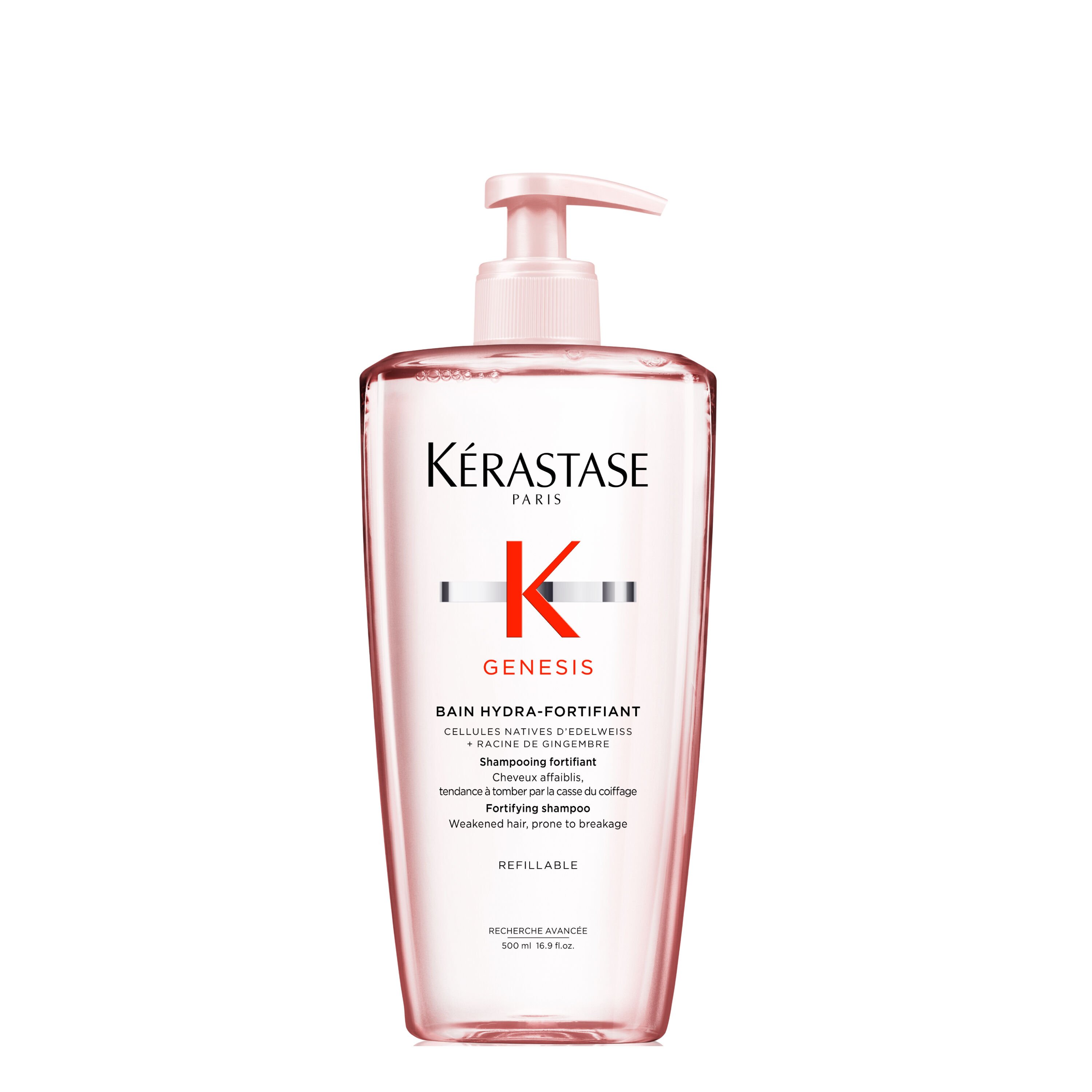 Kérastase Genesis シャンプー 1000ml コンディショナー Genesis Reusable Bottle & Oily Hair Shampoo Pouch | Kérastase