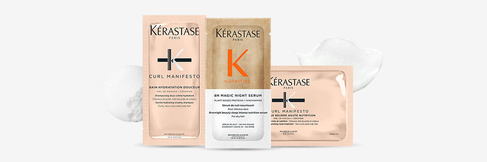 Kerastase exclusive offer 3 complimentary Samples with $65+ orders