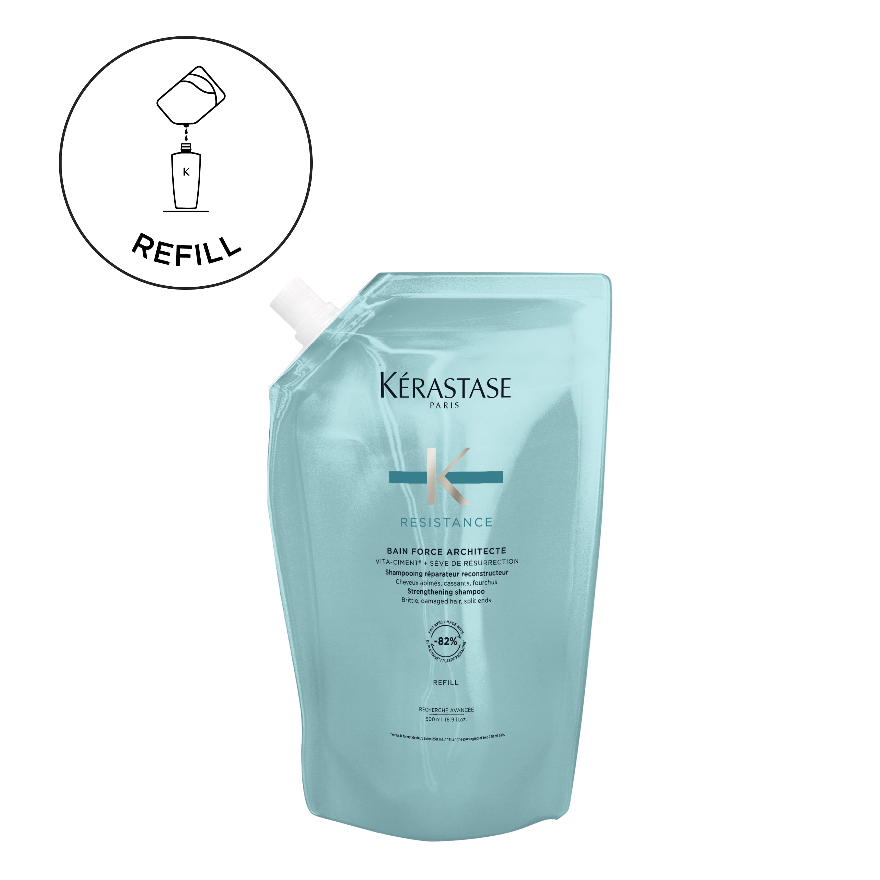 Krastase - Rsistance Bain Force Architecte Luxury Shampoo - 500 ml Refill Pouch 60$