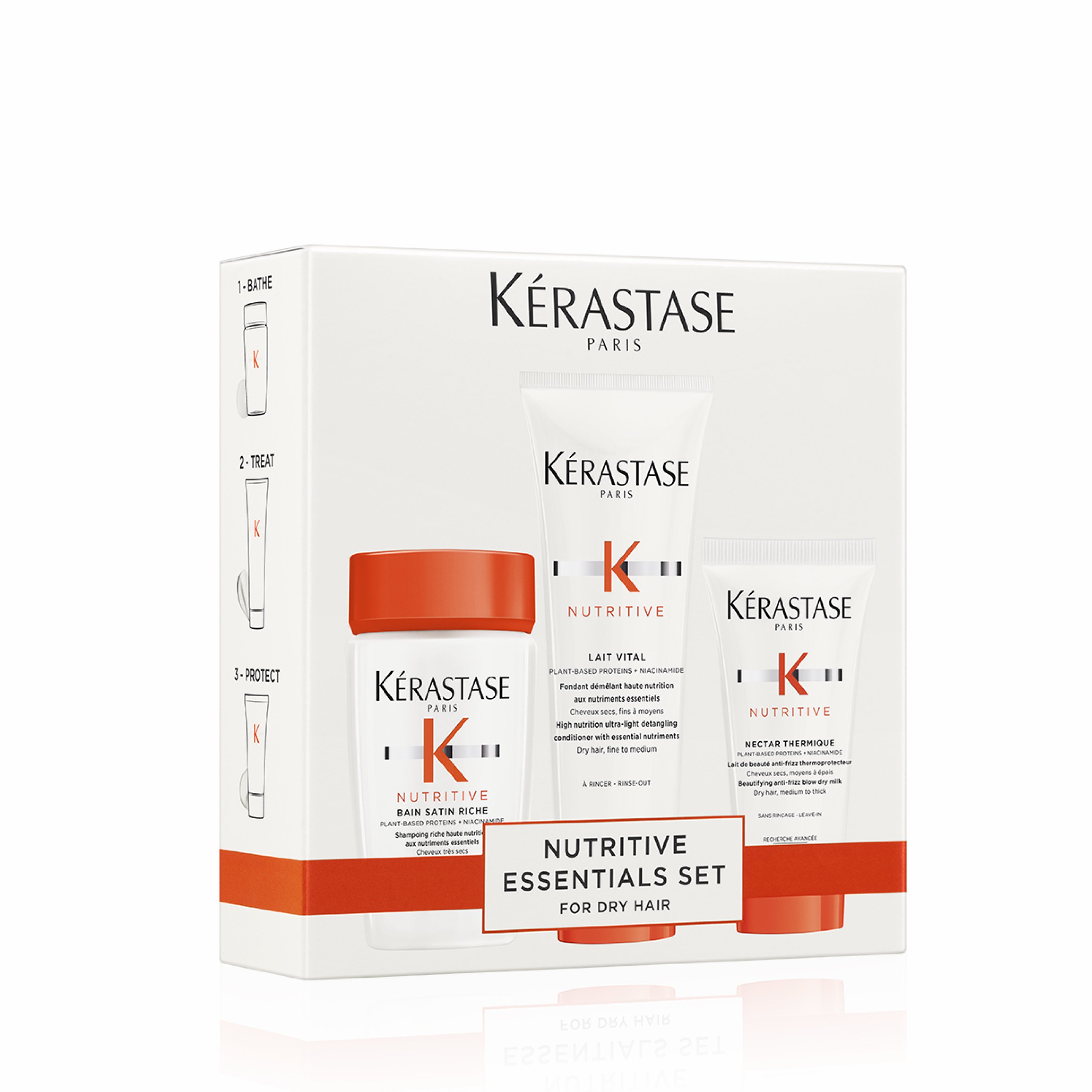 Kerastase Nutritive Hydrating Discovery Gift Set For Dry Luxury Hair In White