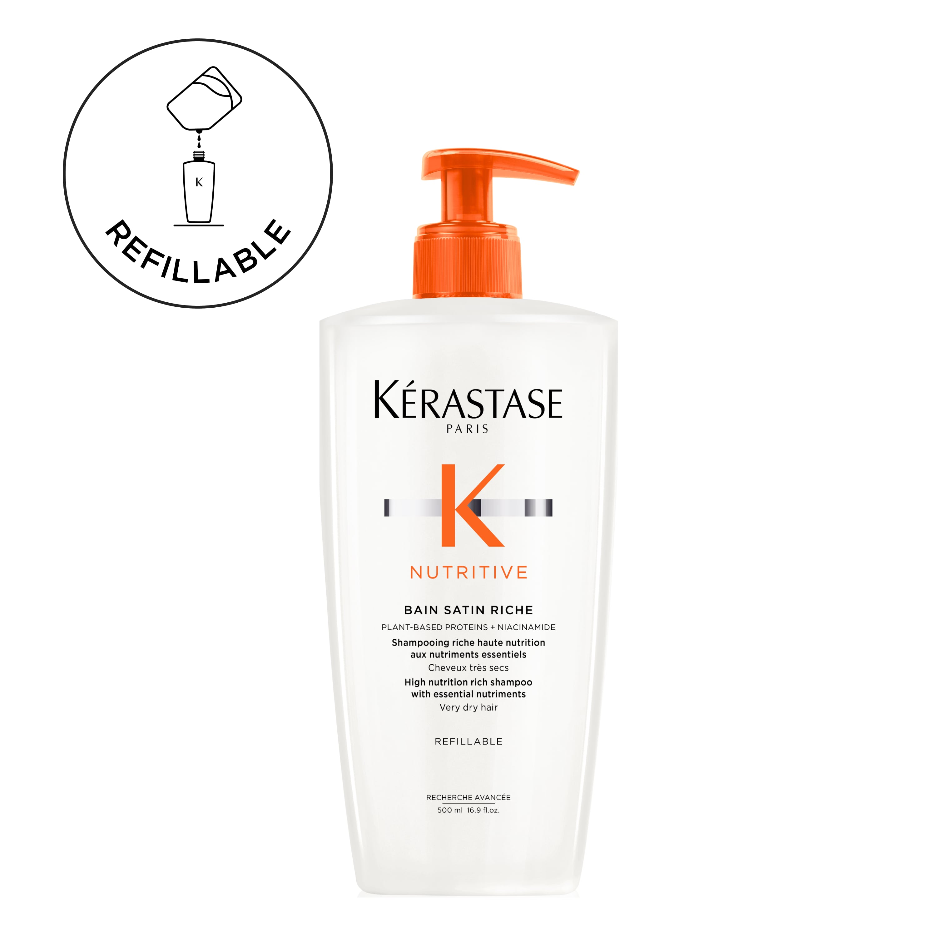 Krastase - Nutritive Bain Satin Riche Luxury Shampoo - 500 ml Value Size 64$