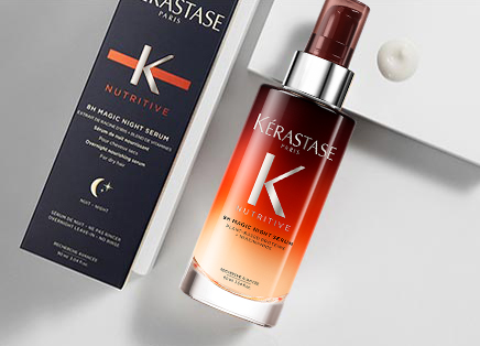 Kerastase Elixir Ultime Hair Oil Model Playing With Hair