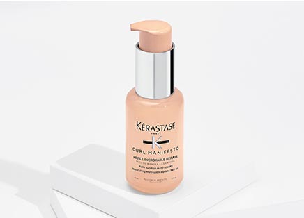 Kerastase Elixir Ultime Hair Oil Model Playing With Hair