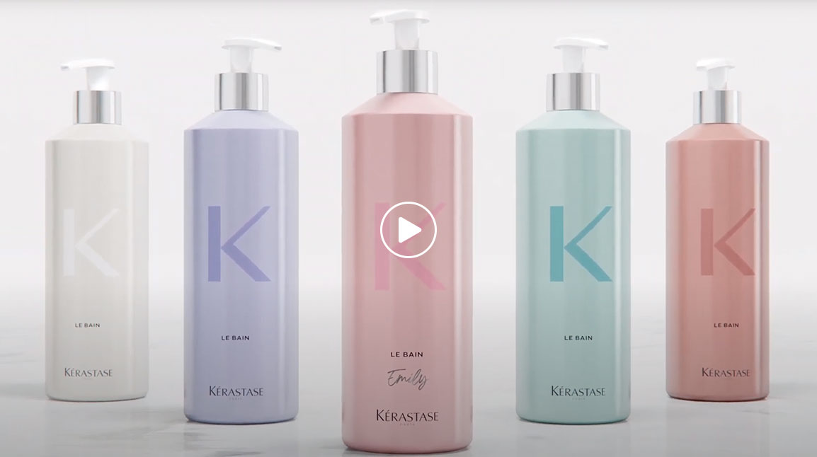 Kérastase Reusable Shampoo Bottles & Shampoo Refill Pouches