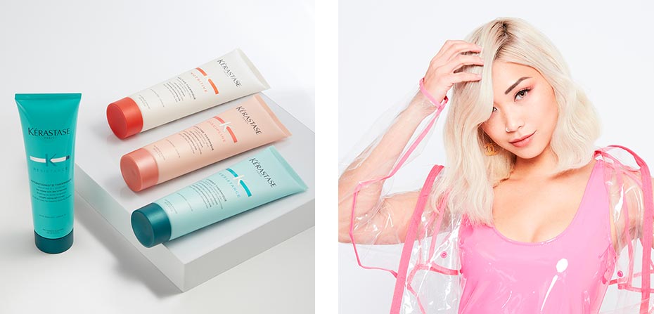Kerastase Elixir Ultime Hair Oil Model Playing With Hair